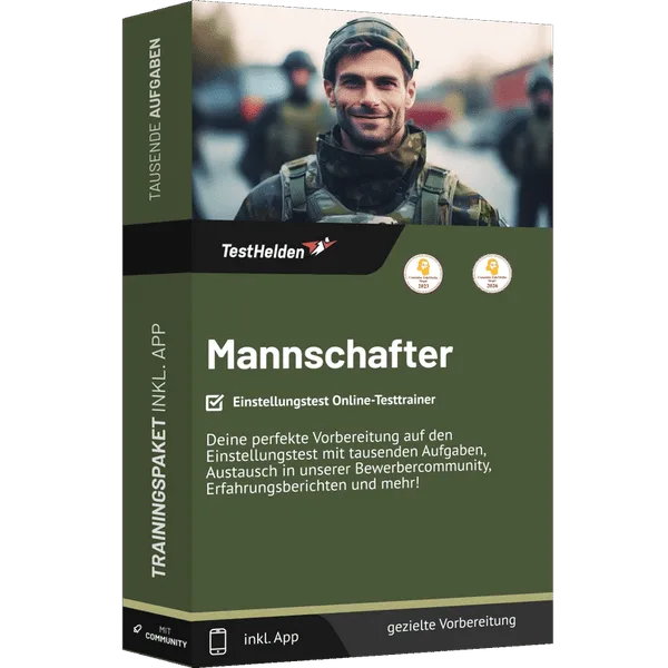 Produktbox: Mannschafter Einstellungstest Online-Testtrainer