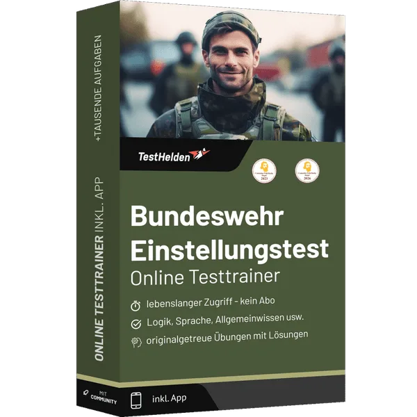 Produktbox: Bundeswehr Einstellungstest Online-Testtrainer