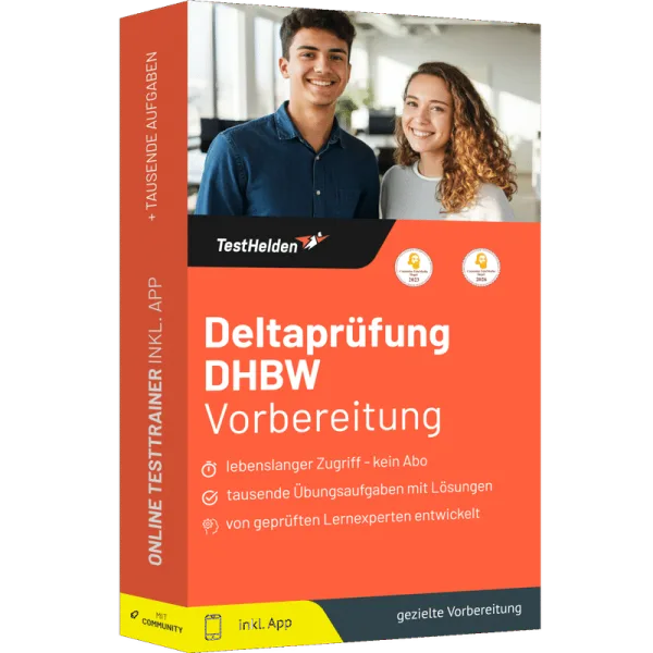 Produktbox: Deltaprüfung DHBW Online-Testtrainer