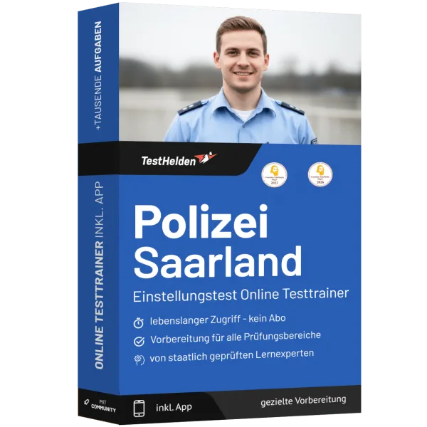 Produktbox: Polizei Saarland Online-Testtrainer