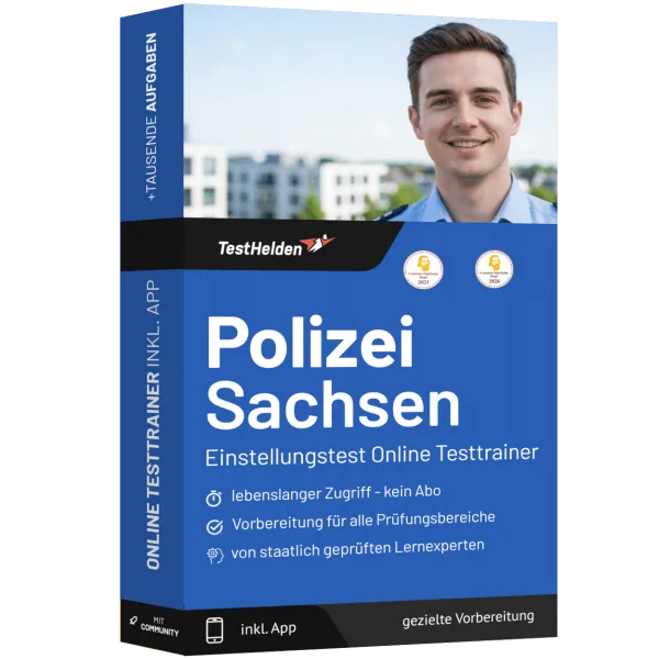 Produktbox: Polizei Sachsen Online-Testtrainer