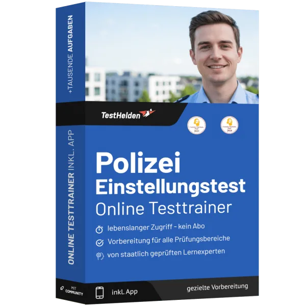 Produktbox: Polizei Einstellungstest Online-Testtrainer