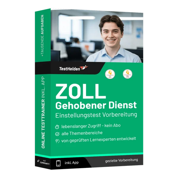Produktbox: Zoll gehobener Dienst Online-Testtrainer