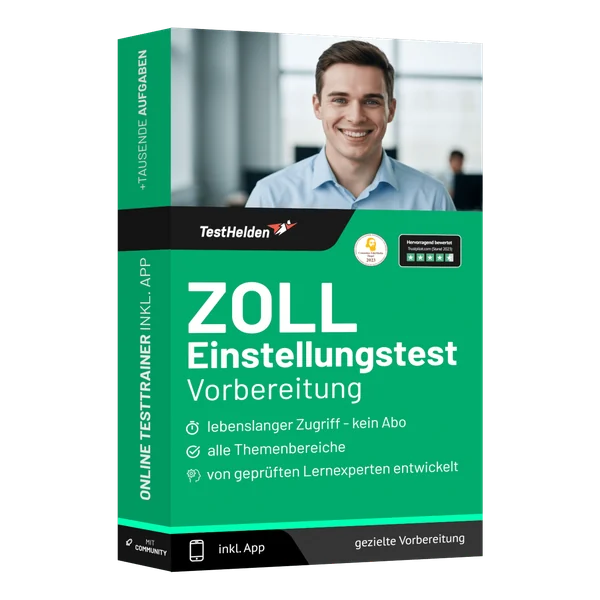 Produktbox: Zoll Einstellungstest Online-Testtrainer